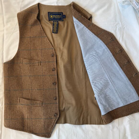 Rugby by Ralph Lauren Wool-blend Plaid Vest - Picture 7 of 10